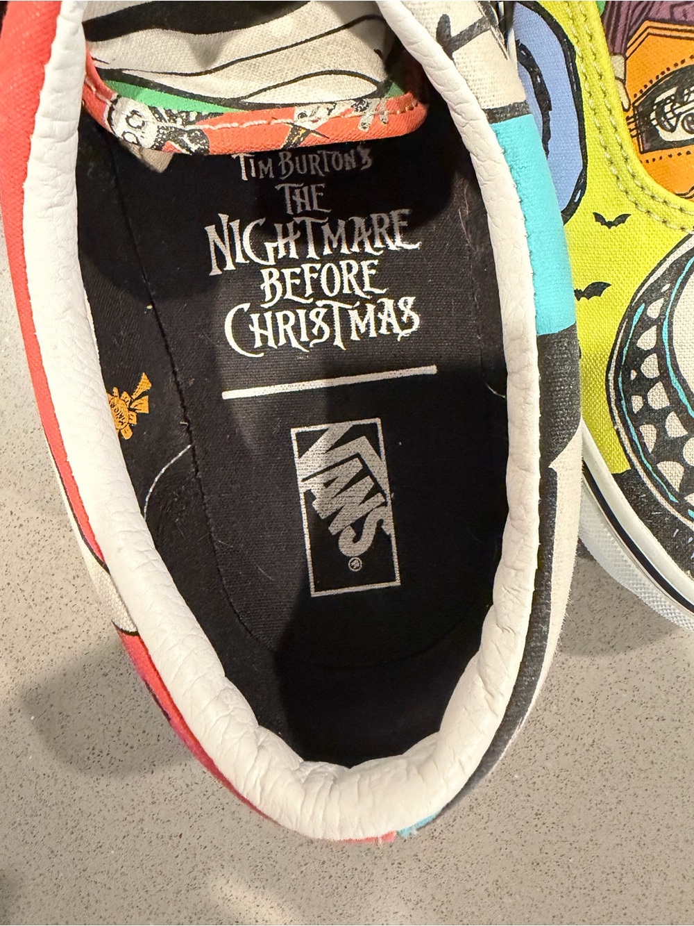 Rare Disney Nightmare Before Christmas Vans Men 10.5 Women 12 Shoes - Picture 4 of 12